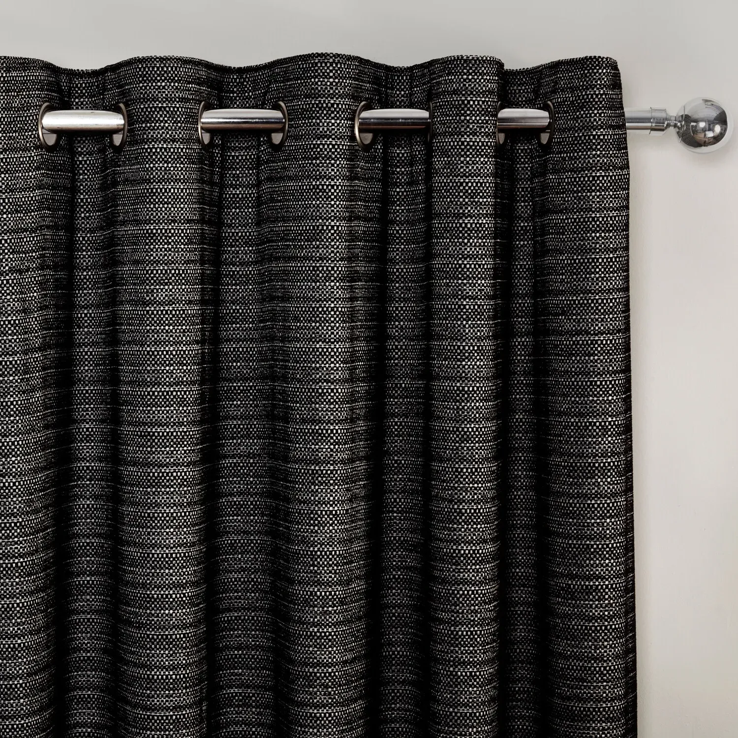 Halden Eyelet Curtain - Black