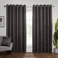 Halden Eyelet Curtain - Black