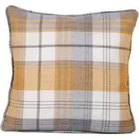 Hamilton Check Cushion - Ochre