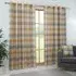 Hamilton Check Eyelet Curtains - Ochre