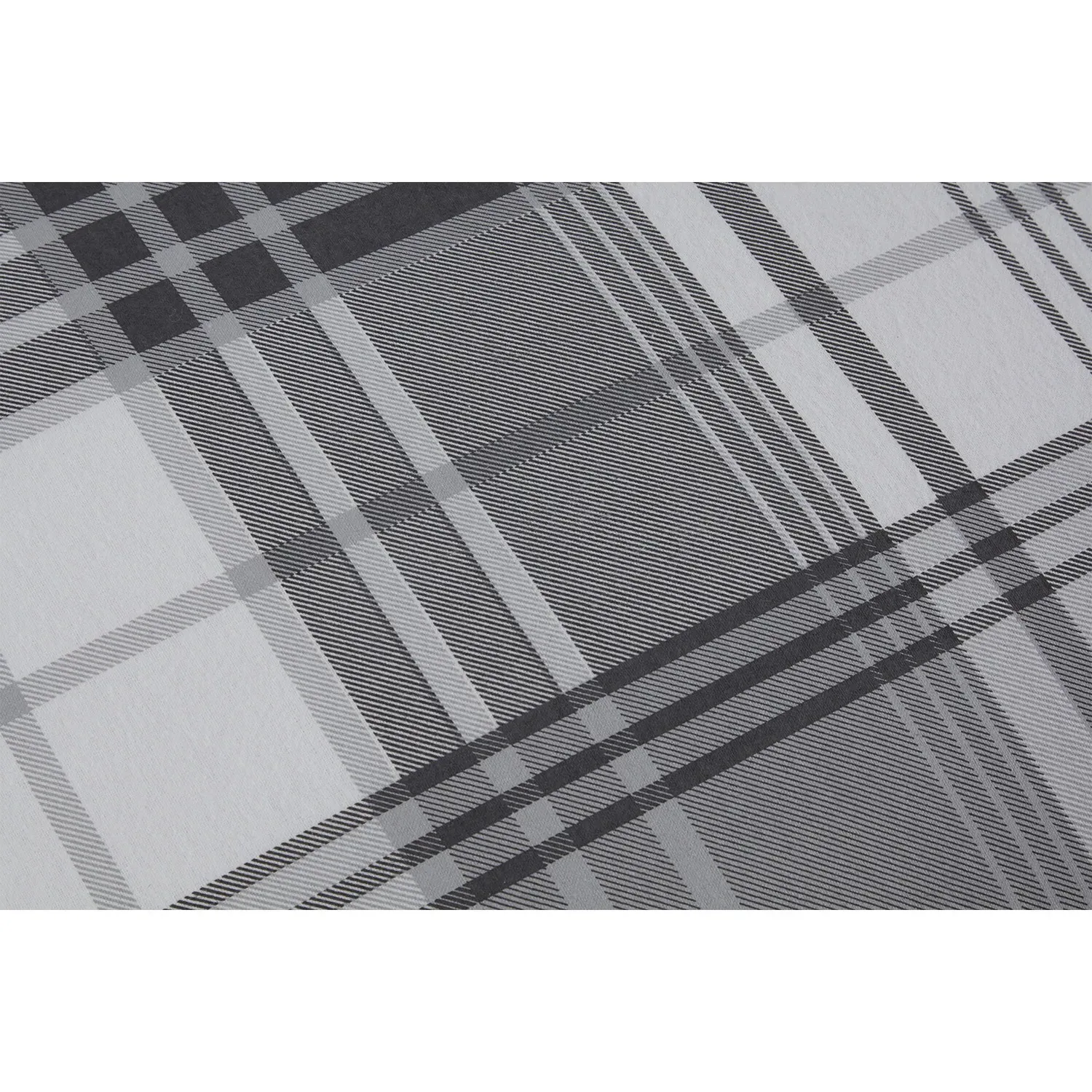 Hamilton Double Duvet Cover Set - Grey, Cotton