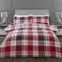 Hamilton Double Duvet Cover Set - Red, Cotton