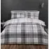 Hamilton Single Duvet Cover Set - Grey, Cotton