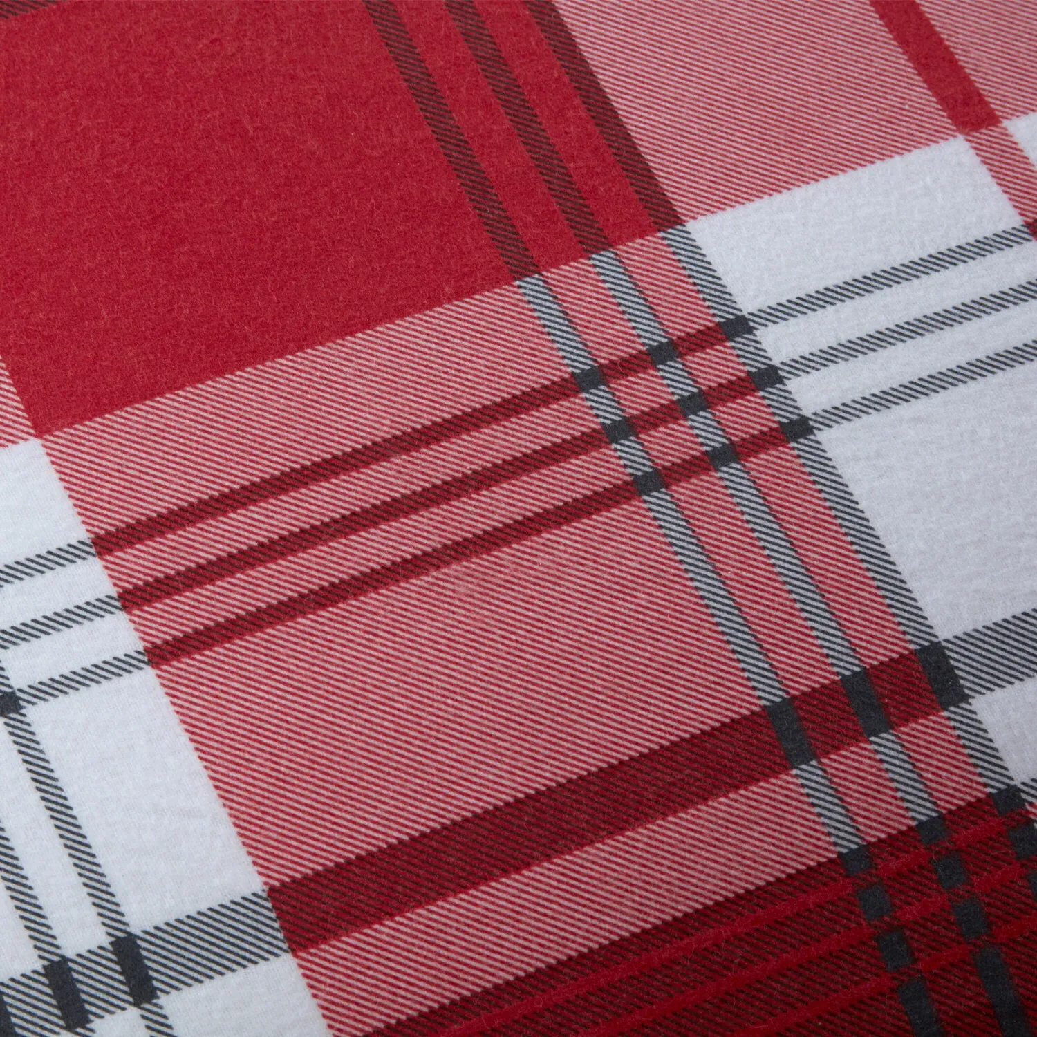 Hamilton Single Duvet Cover Set - Red, Cotton