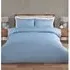 Hampstead Super King Duvet Set - Blue, Herringbone Stripe