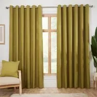 Hardwick Eyelet Curtain - Moss Green