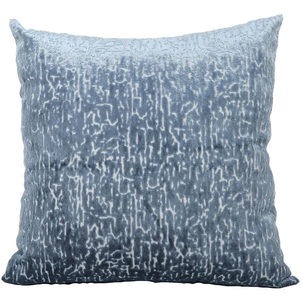 Harper Square Cushion - Blue, Velvet image