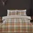 Harrison Check Super King Duvet Cover Set - Rust, Cotton
