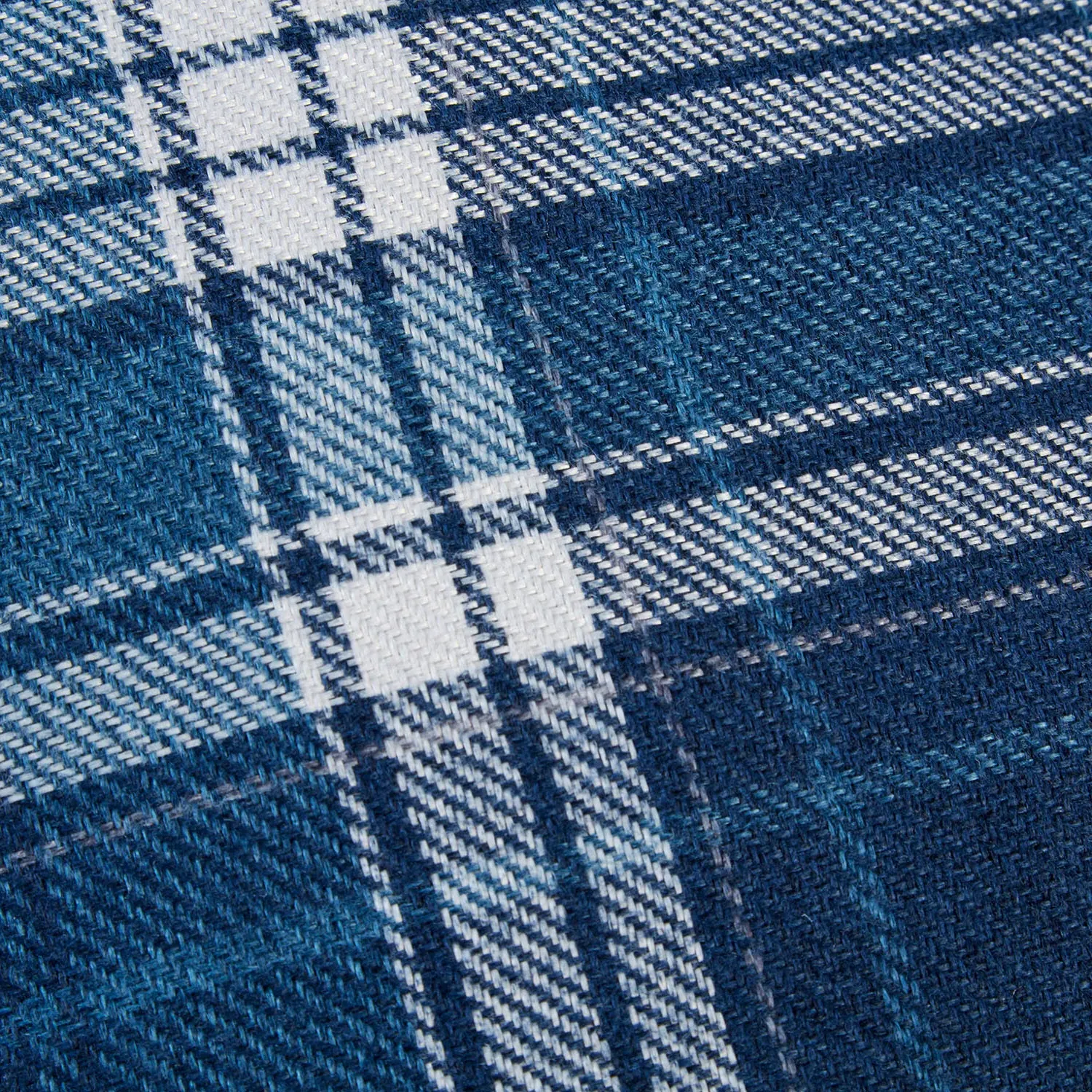 Hatfield Check Blackout Curtain - Navy