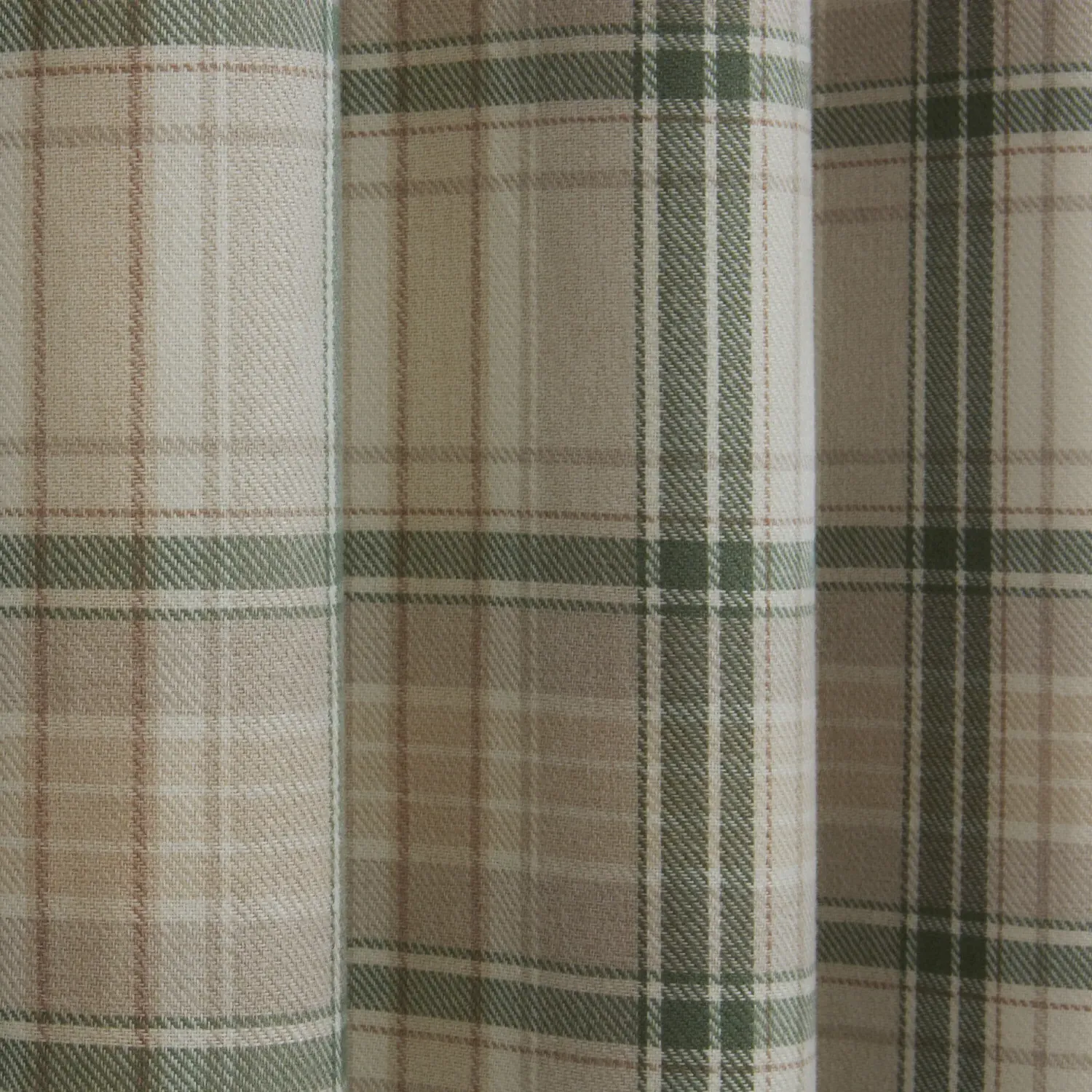 Hatfield Check Blackout Curtains with Eyelets - Green