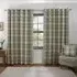 Hatfield Check Blackout Curtains with Eyelets - Green