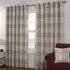Hatfield Check Blackout Curtains with Eyelets - Natural