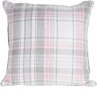 Hatfield Check Cushion - Blush