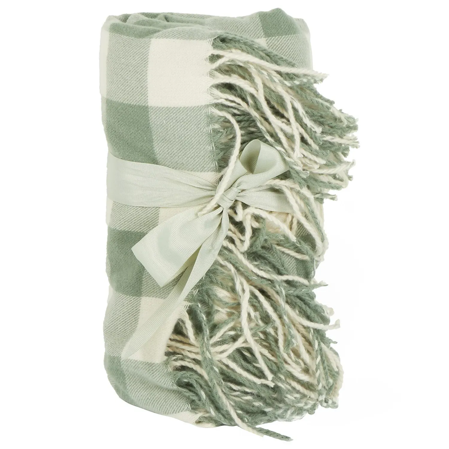 Hayden Check Throw - Green