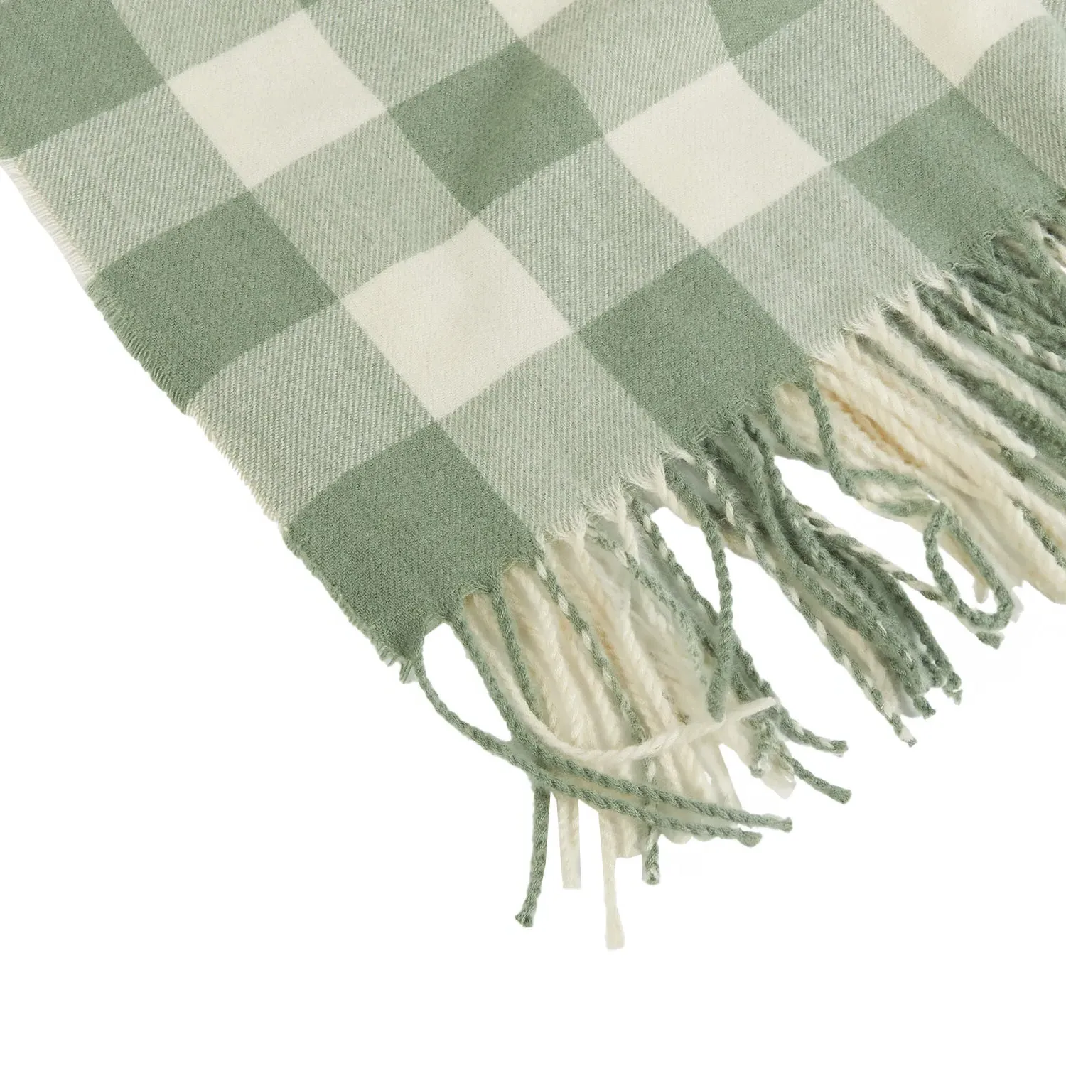 Hayden Check Throw - Green