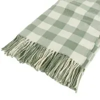 Hayden Check Throw - Green