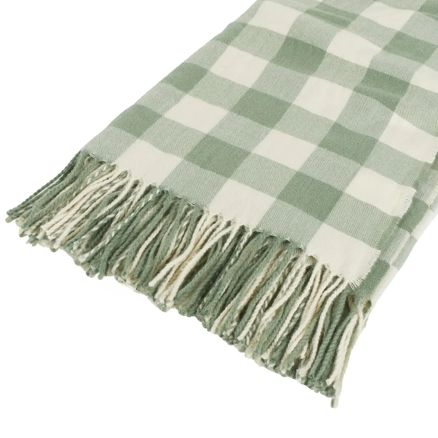 Hayden Check Throw - Green image