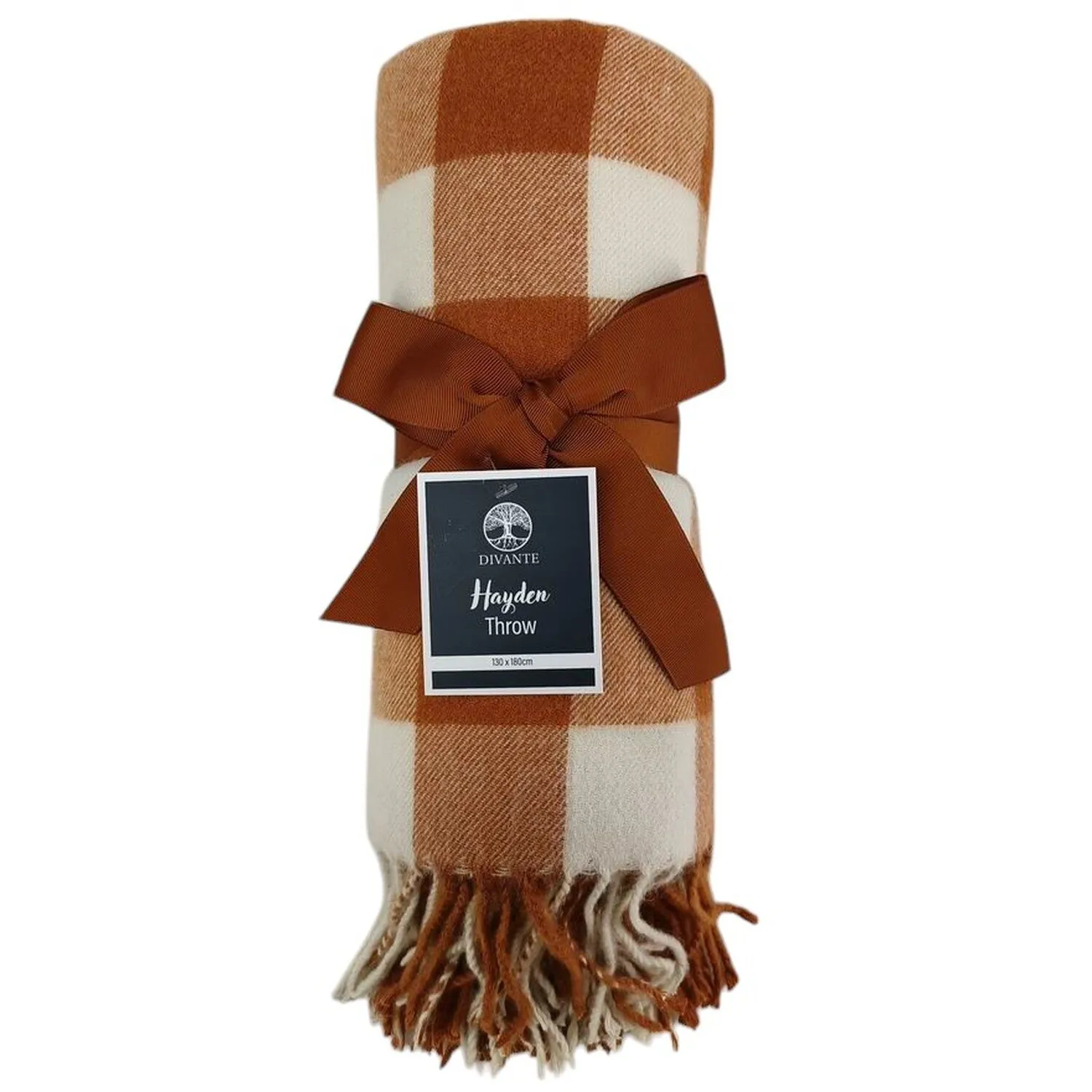 Hayden Check Throw - Rust