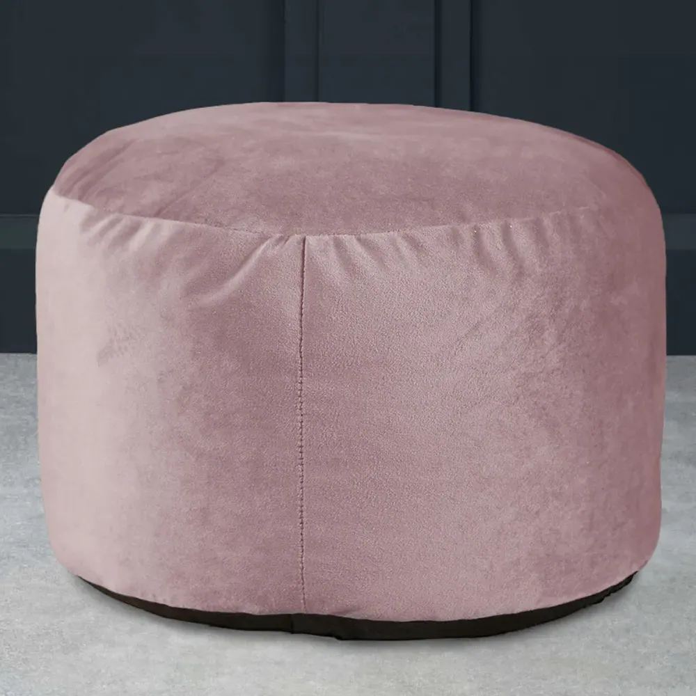 Heather Velvet Foot Stool - Purple image