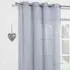 Heavy Slub Curtain Panel - Grey