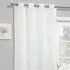 Heavy Slub Single Panel Curtain - White