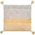 Helsinki Geo Embroidered Cushion - Ochre