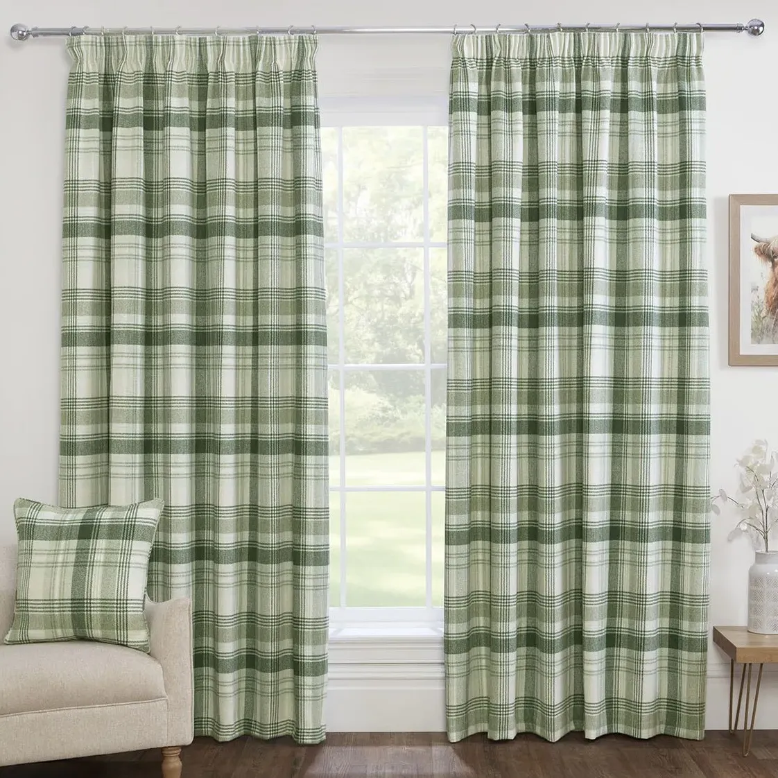 Henderson Thermal Blackout Curtain - Green image