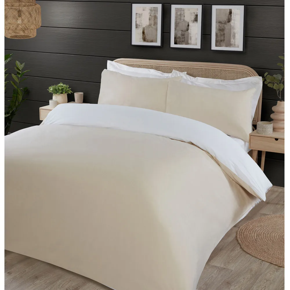 Hendon Single Duvet Set - Natural, Chambray