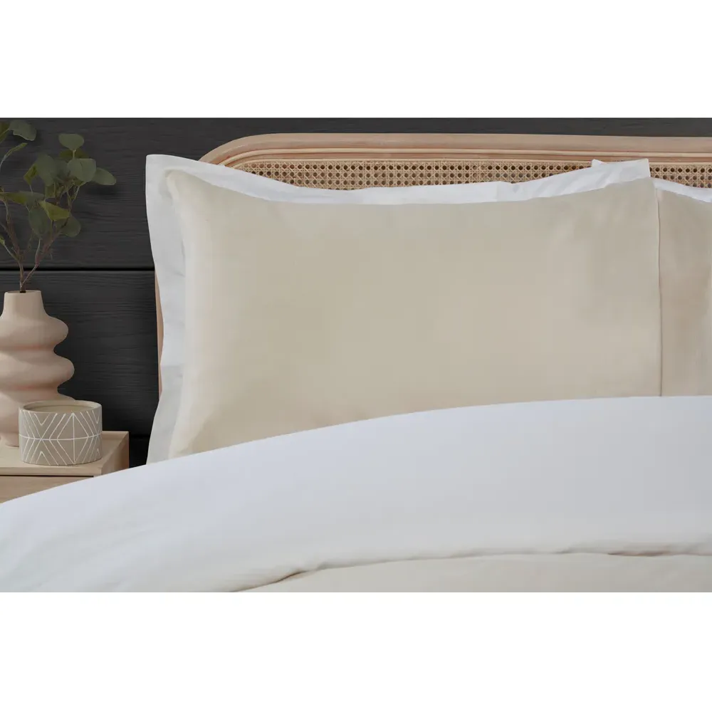 Hendon Single Duvet Set - Natural, Chambray