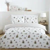 Hettie the Hedgehog Double Duvet Cover Set - Natural