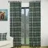 Highbury Check Curtains - Dark Green, Cotton
