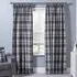 Highbury Check Curtains - Grey