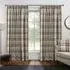 Highbury Check Curtains - Natural, Cotton