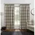 Highbury Check Curtains - Natural