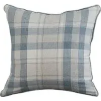 Highbury Check Cushion - Blue
