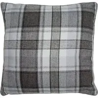 Highbury Check Cushion - Grey
