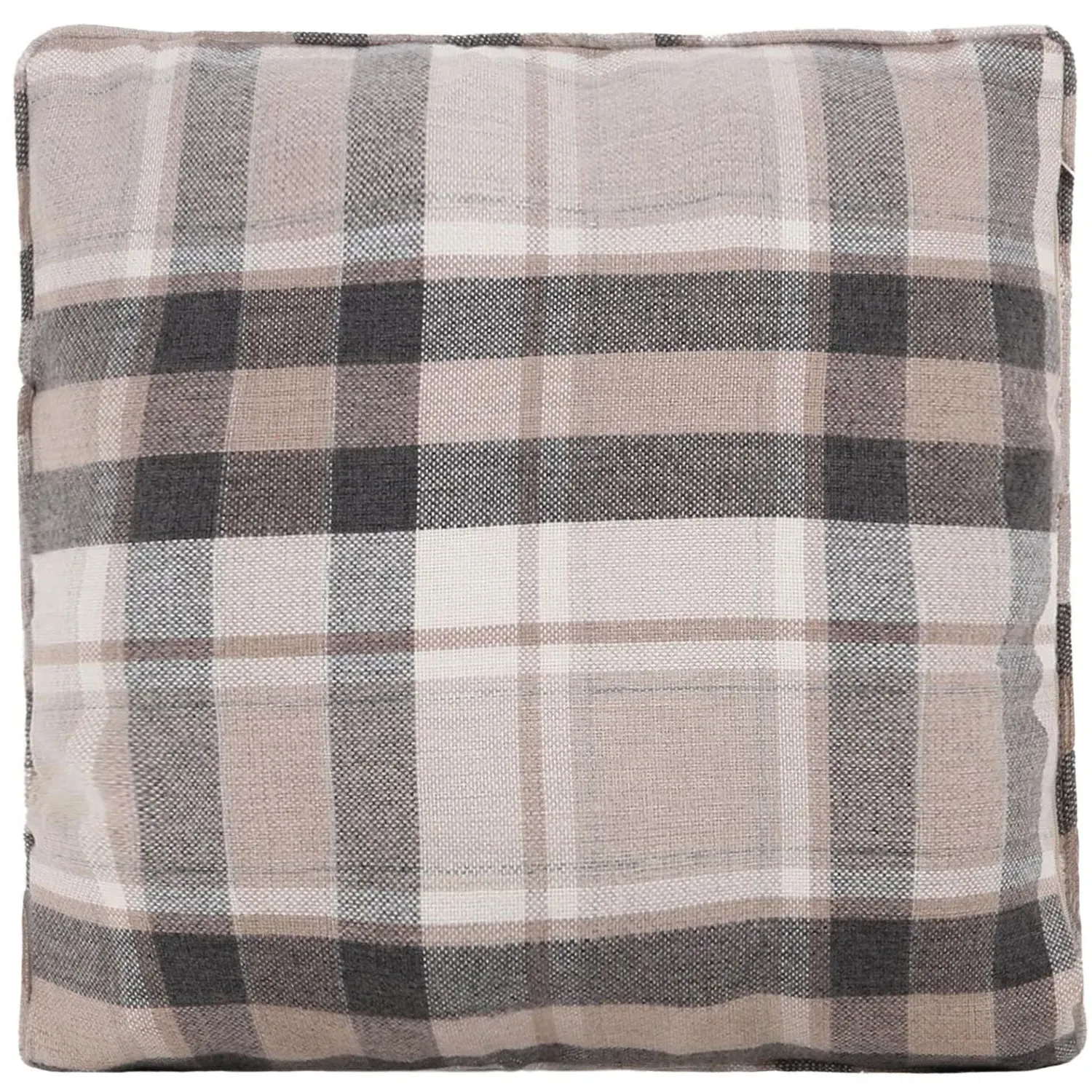 Highbury Check Cushion - Natural