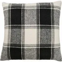 Highland Check Cushion Covers Pack of 2 - Black