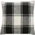 Highland Check Cushion Covers Pack of 2 - Black