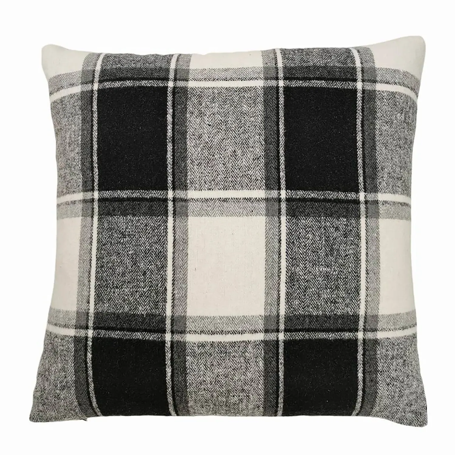 Highland Check Cushion Covers Pack of 2 - Black image