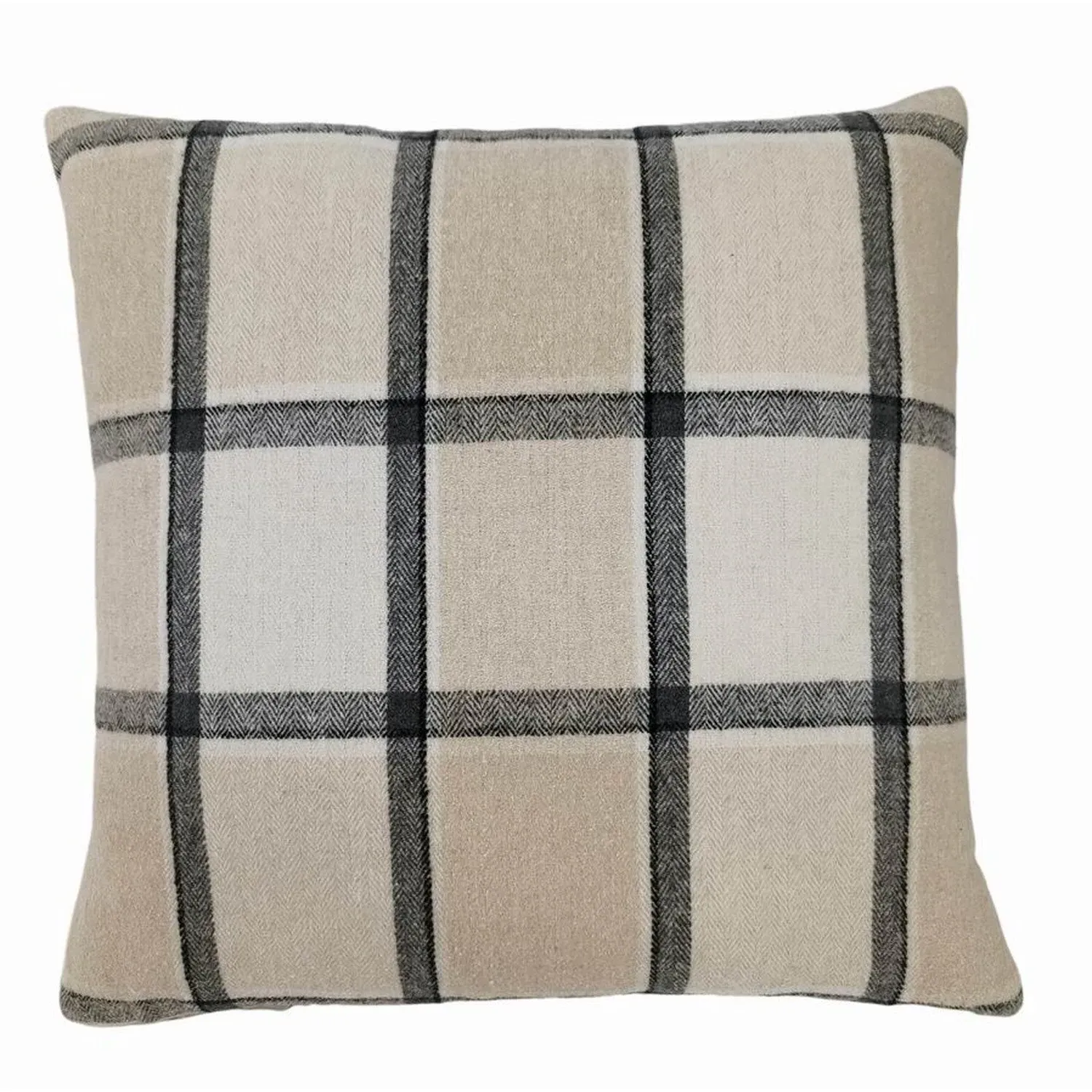 Highland Check Cushion Covers Pack of 2 - Natural