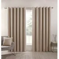 Hoxton Blackout Eyelet Curtain - Natural