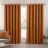 Hoxton Blackout Eyelet Curtain - Orange