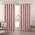 Hoxton Blackout Eyelet Curtains - Blush