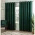 Hoxton Blackout Eyelet Curtains - Dark Green