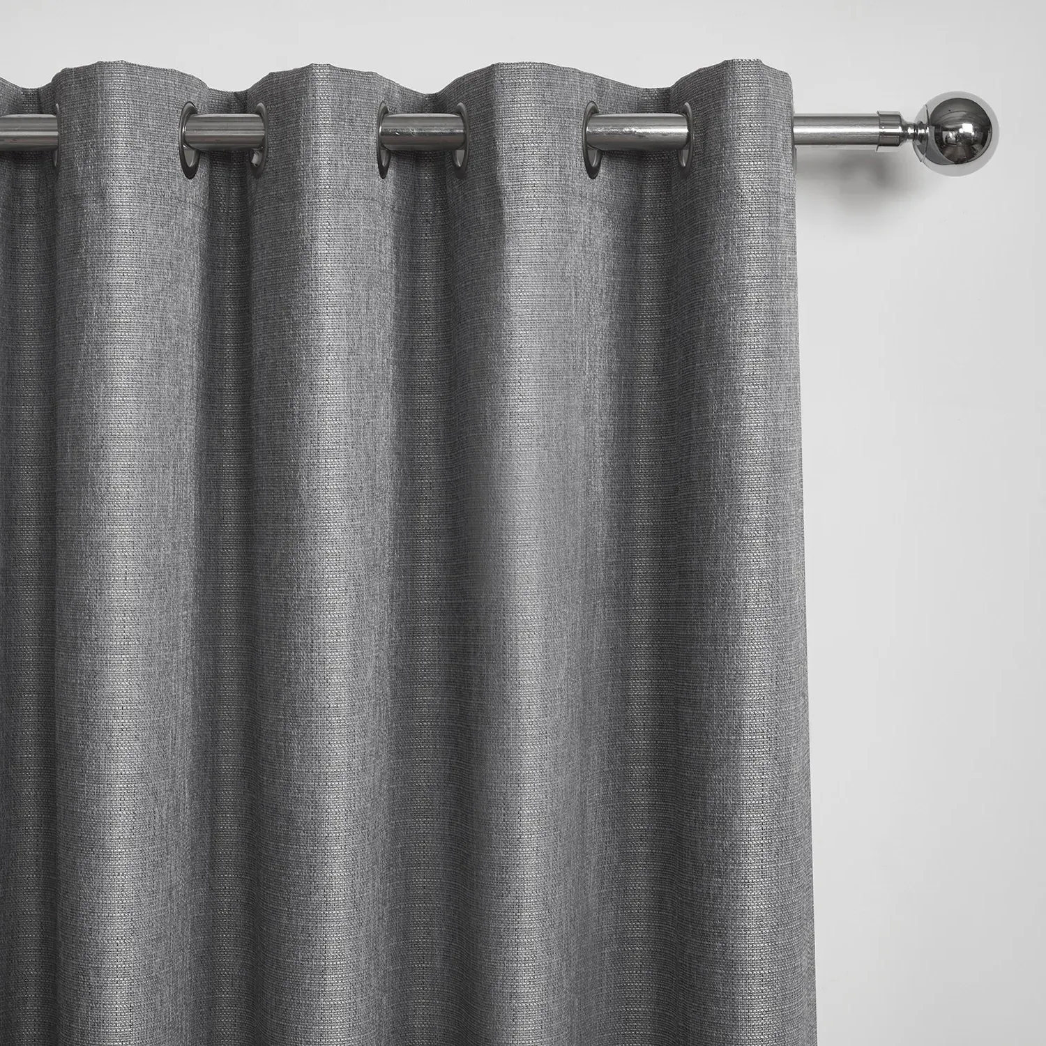 Hoxton Blackout Eyelet Curtains - Grey