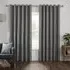 Hoxton Blackout Eyelet Curtains - Grey