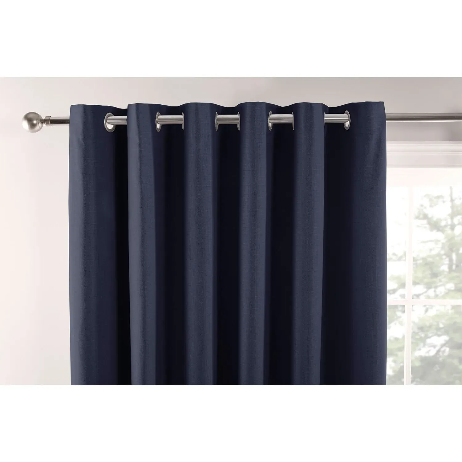 Hoxton Blackout Eyelet Curtains - Navy