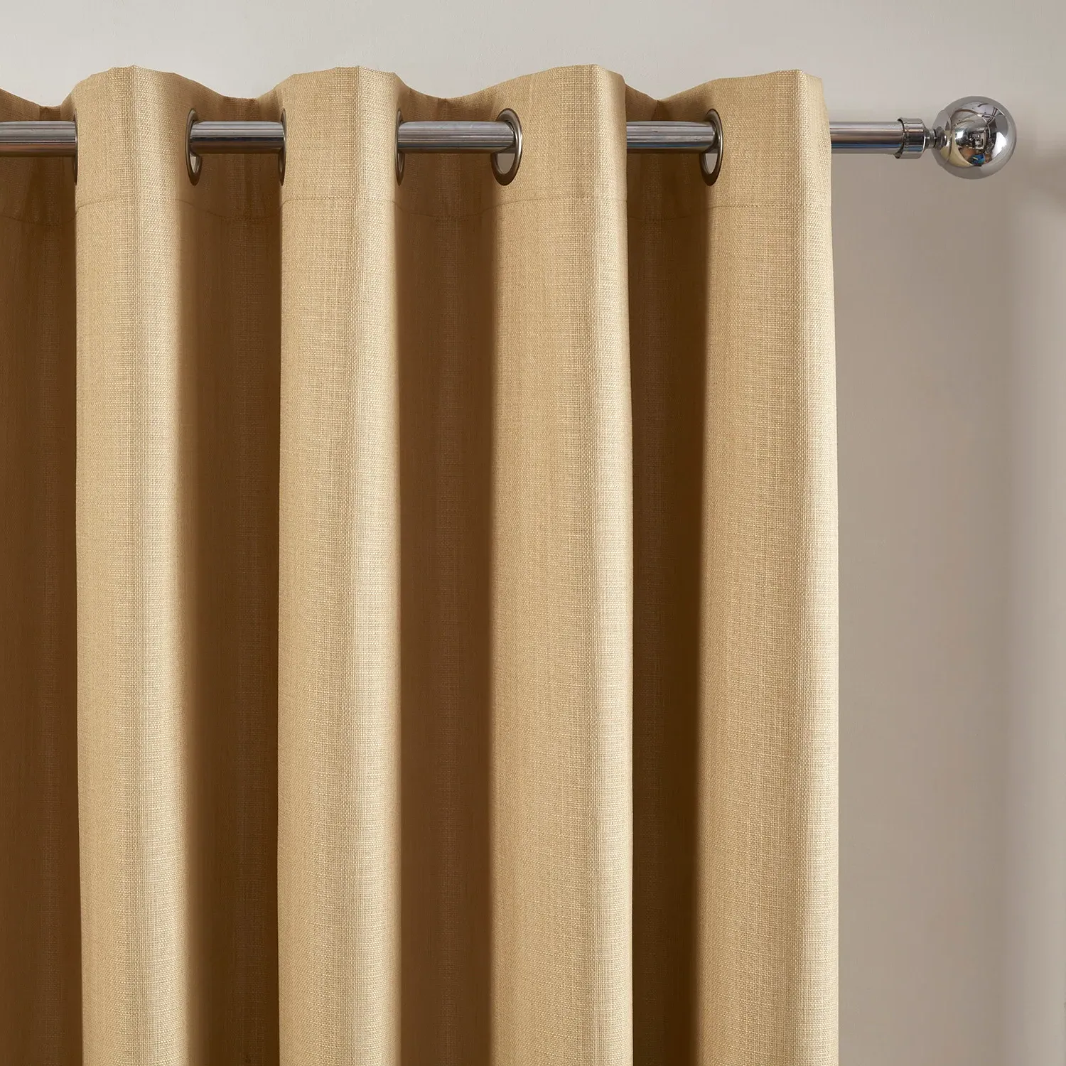 Hoxton Blackout Eyelet Curtains - Ochre