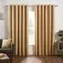 Hoxton Blackout Eyelet Curtains - Ochre